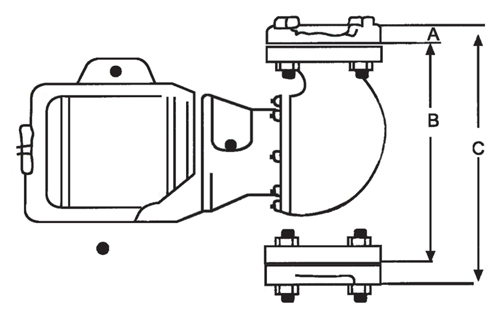 ابعاد و اندازه پمپ سیرکوله تهران تیپ HV