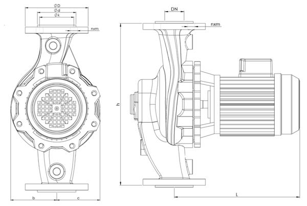 ابعاد و اندازه پمپ سیرکولاتور اتاترم سمنان انرژی