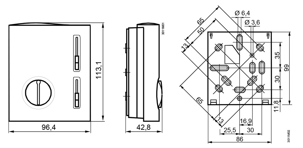 ترموستات زیمنس آنالوگ مدل RAB10