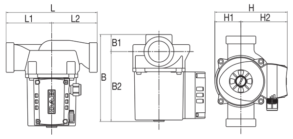 جدول ابعاد و اندازه پمپ داب سری A