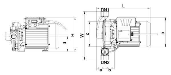 جدول ابعاد و اندازه بوستر پمپ لئو LEO سری LPm 
