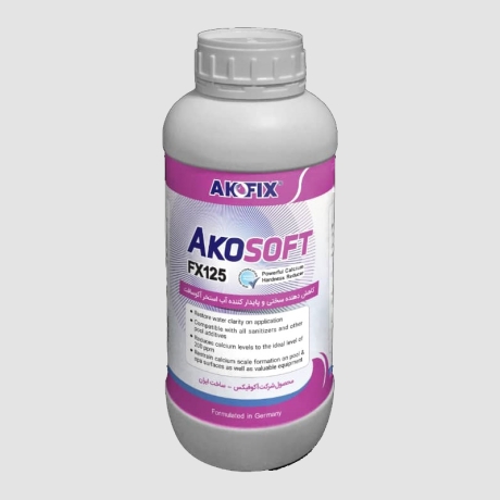 محلول کاهش دهنده سختی آب استخر آکوسافت 1 کیلویی