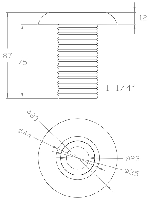 ابعاد و اندازه سرجت تمام استیل آکوامارین مدل WSS41
