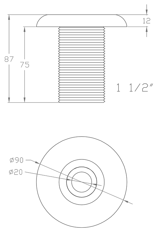 ابعاد و اندازه فوت کن استخر تمام استیل آکوامارین WSS46 